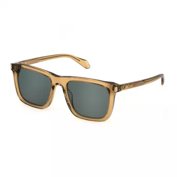Just Cavalli vyriški stačiakampiai akiniai nuo saulės SJC035-540913 juodi/pilki 54mm