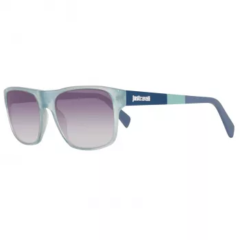 JUST CAVALLI Unisex Akiniai JC743S-5787B Mėlynas Rėmelis Pilki Gradientiniai Lęšiai 57mm