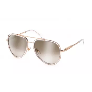 JUST CAVALLI Unisex akiniai nuo saulės SJC029V570P79 Ruda Havana rėmelis Pilki poliarizuoti lęšiai 57/17/140 mm