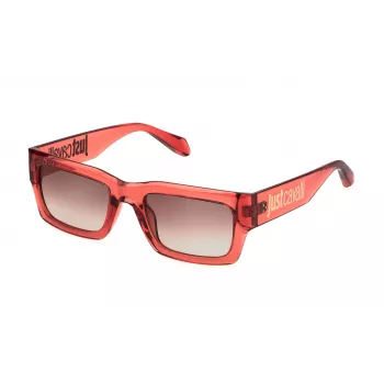 JUST CAVALLI Unisex Akiniai SJC039-540VC2 Havana/Ruda Drugelio Formos Acetatas 54mm