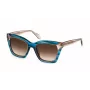 JUST CAVALLI Moteriški akiniai nuo saulės SJC024V520931 Havana acetato rėmelis rudi gradientiniai lęšiai 52mm