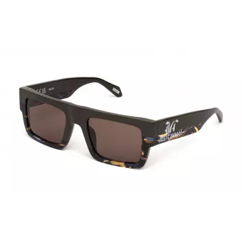 JUST CAVALLI Moteriški Akiniai nuo Saulės SJC103V530J91 Drugelio Formos Acetatas Havana Ruda Gradacija 53mm