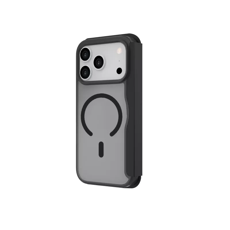JUST MUST CHAMPION II FLIP CASE MAGSAFE, iPhone 17 Pro, juoda