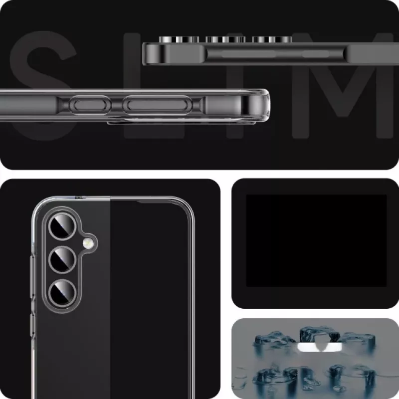 JUST MUST JM antibakterinis TPU dėklas Samsung Galaxy A55 5G - skaidrus