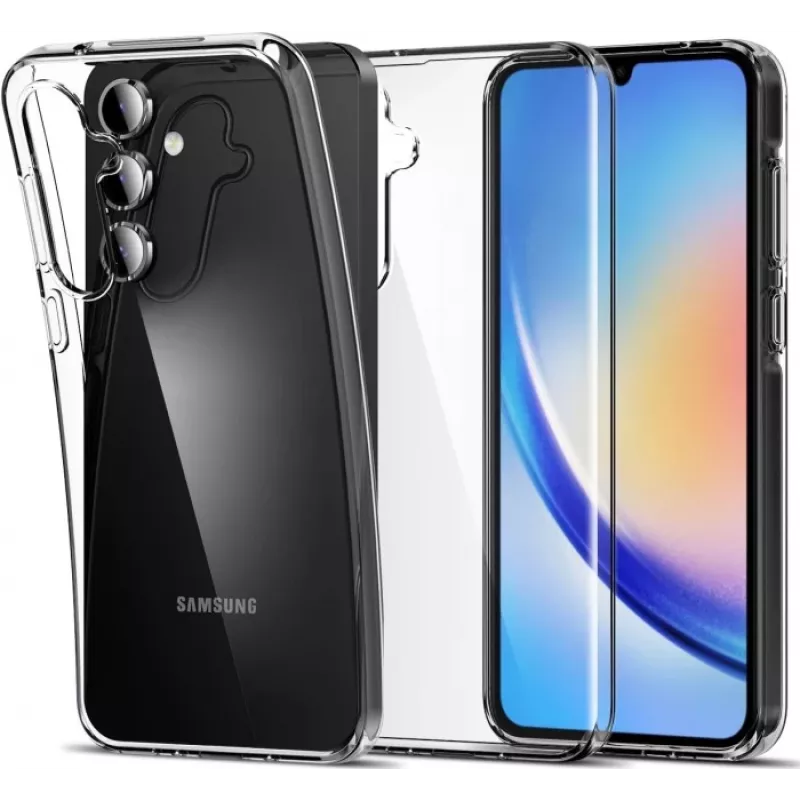 JUST MUST JM Anti-Bacteria TPU Clear Back Cover, skirta Samsung Galaxy A35 5G