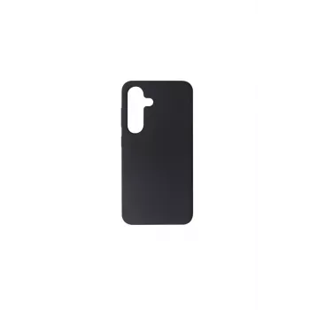 JUST MUST JM Regular Defense Silicone Back Cover, skirta Samsung Galaxy S25 – juoda