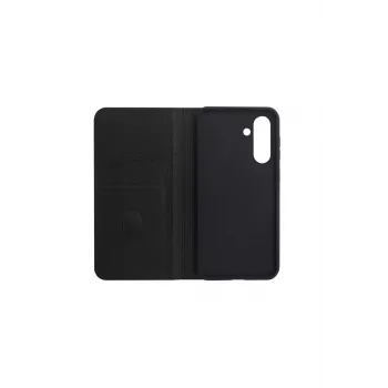 JUST MUST JM STAND FLIP CASE, skirtas Galaxy A36, juodos spalvos