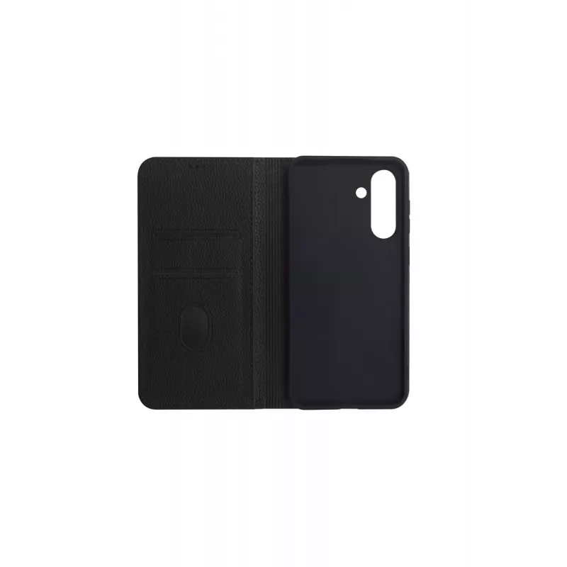 JUST MUST JM STAND FLIP CASE, skirtas Galaxy A36, juodos spalvos