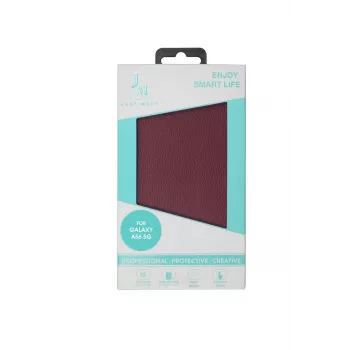 JUST MUST JM STAND FLIP CASE, skirta Galaxy A56, Burgundy