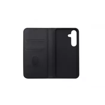 JUST MUST JM STAND FLIP CASE, skirtas „Galaxy S25“, juodos spalvos