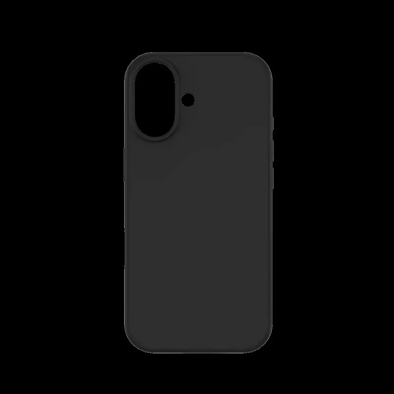 JUST MUST REGULAR DEFENSE SILICONE su MAGSAFE, skirta iPhone 17, juoda
