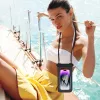 JUST MUST vandeniui atsparus telefono dėklas juodas – IPX8 30m panardinamas dėklas išmaniesiems telefonams