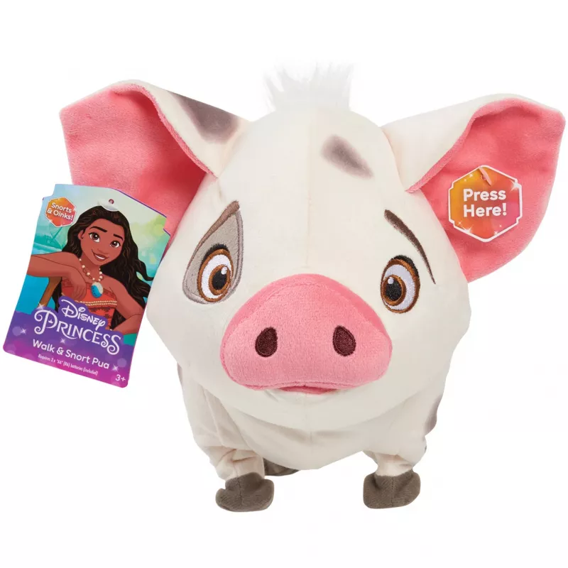 JUST PLAY Disney Moana Walk & Snort Pua interaktyvus elektroninis minkštas žaislas