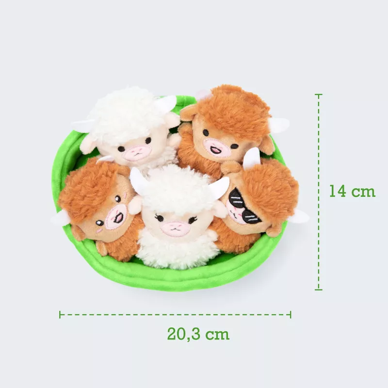 Just Play Emotional Support Highland Cow Plush Toy – Rudas, 10 colių