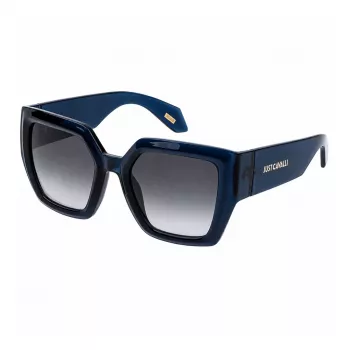 JUSTCAVALLI moteriški drugelio formos akiniai nuo saulės SJC149-5307FK Havana rudos gradientinės 53mm