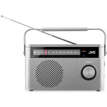 JVC RA-E315G nešiojamas radijo imtuvas, pilka spalva