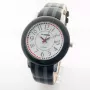 K&BROS unisex analoginis kvarcinis laikrodis 9426-2-435, 43 mm, baltas ciferblatas, odinė apyrankė