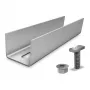 K2 Systems RailConnector Ultra Light vidinis jungiamasis elementas SolidRail ir CrossRail sistemoms - aliuminis, surinktas