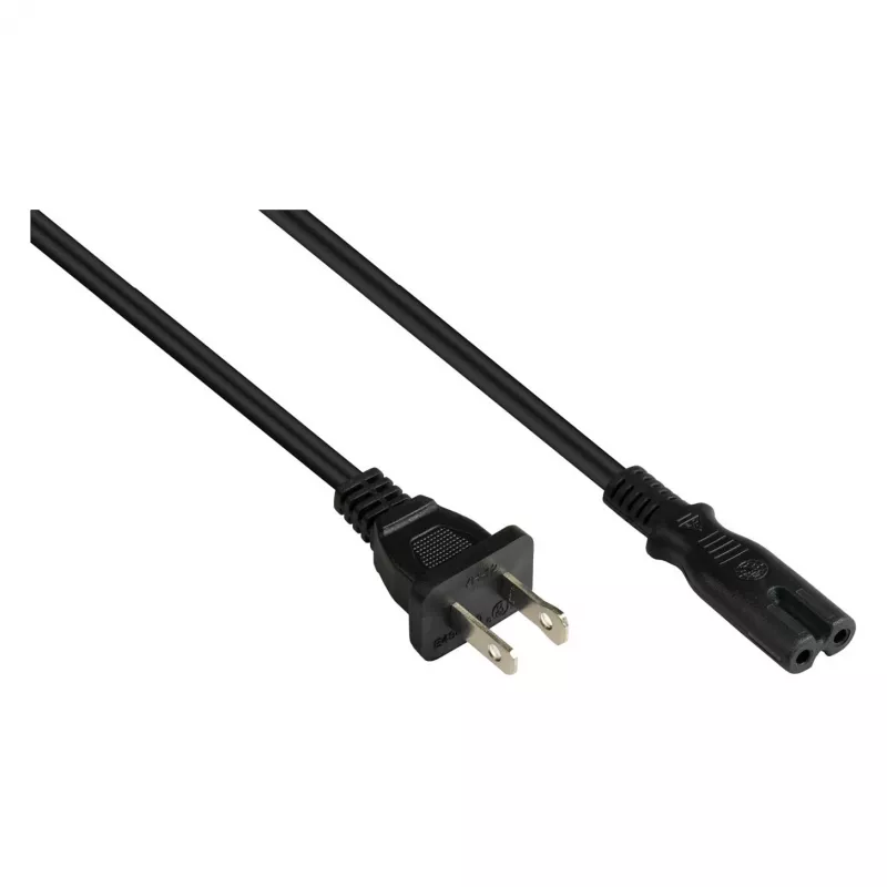 kabelmeister AC maitinimo laidas NEMA 1-15P į IEC C7, UL sertifikuotas, juodas, 3 m (SK4070-S030)