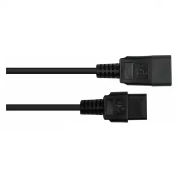 Kabelmeister IEC ilginimo kabelis C20 į C19 – 2 m, juodas