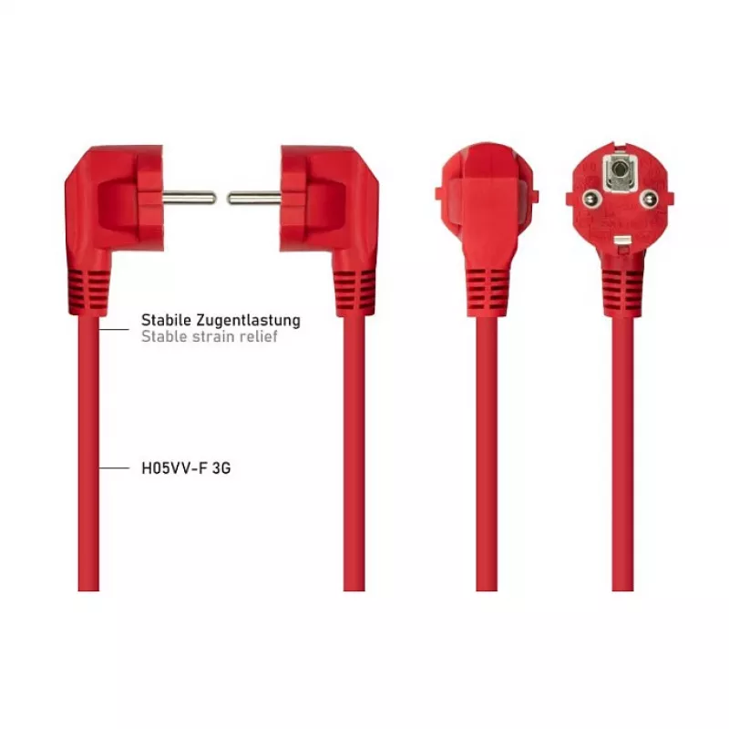KABELMEISTER SK0190-R018 maitinimo laidas Schuko – IEC C13, 1,8 m, juodas