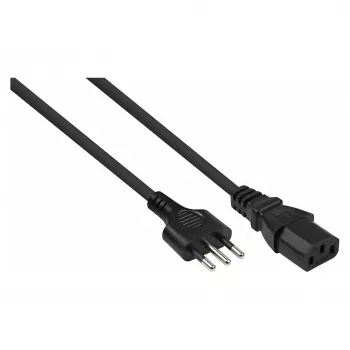 Kabelmeister SK6530-S018 maitinimo laidas, itališkas I tipo (CEI 23-16) kištukas į IEC C13, 0,5 m, juodas