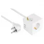 kabelmeister Socket Cube 3 lizdai su USB-C ir USB-A, baltas, 2 m