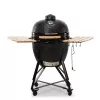 Kamado Bono Grande keraminis grilis 23 inch su anglimis ir vežimėliu, juodas | Kur.lt