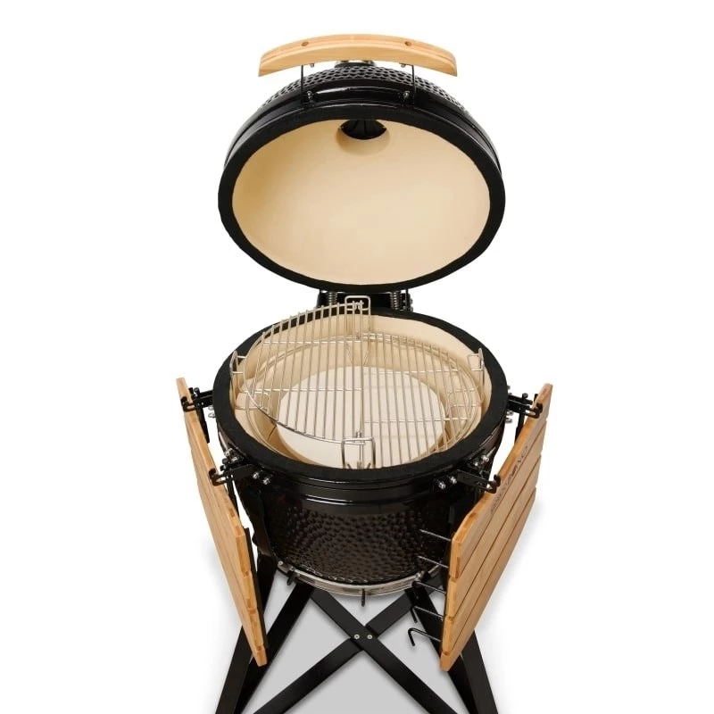 KAMADO BONO MEDIA 20 (52CM) Keraminis anglies grilis, blizgi juoda | Kur.lt