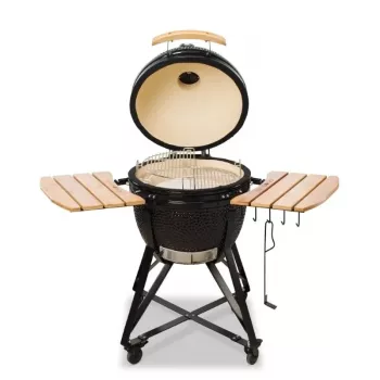 KAMADO BONO MEDIA 20 (52CM) Keraminis anglies grilis, blizgi juoda | Kur.lt