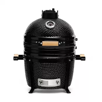 KAMADO BONO MINIMO 15 (40CM) Kamado keraminis grilis, 33 cm grotelės, blizganti juoda