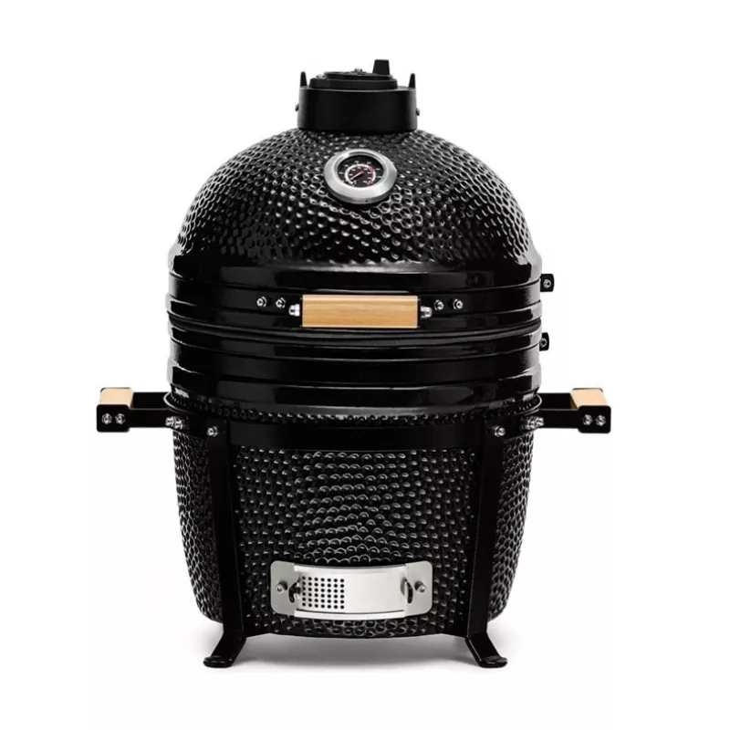 KAMADO BONO MINIMO 15 (40CM) Kamado keraminis grilis, 33 cm grotelės, blizganti juoda