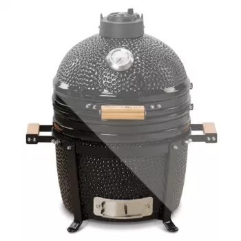 KAMADO BONO MINIMO 15 (40CM) Kamado keraminis grilis, 33 cm grotelės, blizganti juoda