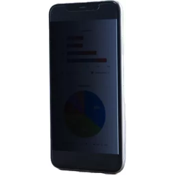 KAPSOLO 2 krypčių privatumo ekrano apsauga Apple iPhone 14 Pro, savaime lipni PET plėvelė, apsauga nuo atspindžių, įbrėžimų, pirštų atspaudų, permatoma KAP13011