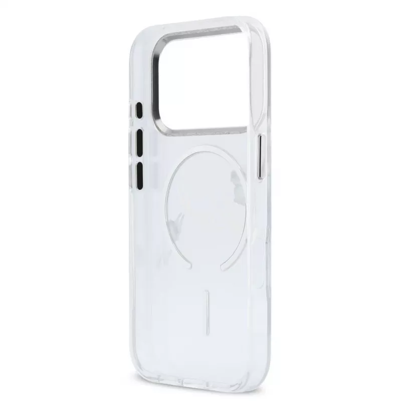 Karl Lagerfeld Apple iPhone 18 Pro Max HC MagSafe IML skaidrus dėklas su Karl Script logotipu