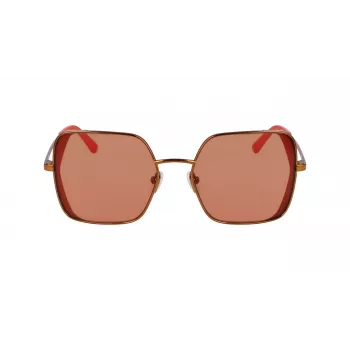 KARL LAGERFELD KL340S-800 Moteriški Akiniai nuo Saulės – Juodas Acetato Rėmelis, Pilki Polikarbonato Lęšiai, 56 mm