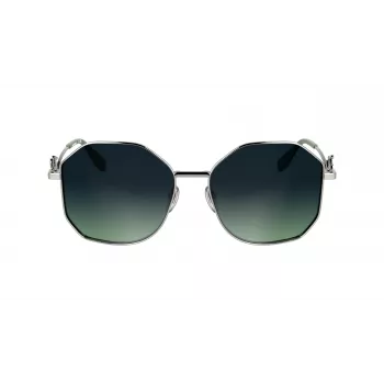 KARL LAGERFELD KL358S-041 Moteriški Akiniai nuo Saulės – Juodas Rėmelis, Pilki Lęšiai, 57 mm