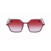 KARL LAGERFELD KL6083S-626 Moteriški katinuko formos akiniai nuo saulės juodi pilkai gradientiniai 56mm