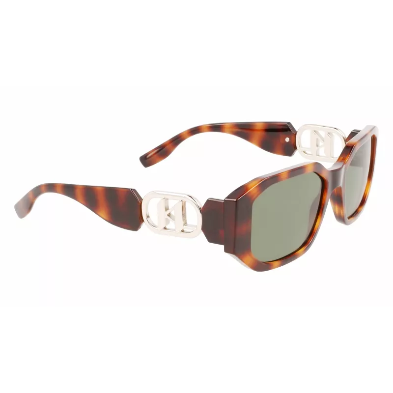 Moteriški katininiai akiniai nuo saulės KARL LAGERFELD KL6085S-240 Havana Brown Gradient 55mm