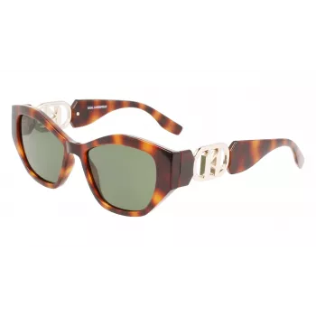 KARL LAGERFELD KL6086S-240 Moteriški Akiniai Nuo Saulės Havana Rudi Gradientiniai 54mm