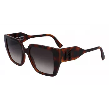 KARL LAGERFELD KL6098S-240 Moteriški akiniai nuo saulės Havana Brown Gradient 52mm