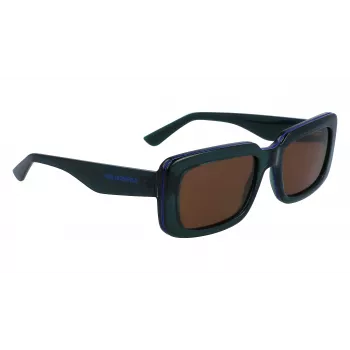 KARL LAGERFELD KL6101S-300 Unisex akiniai nuo saulės 54mm pilki lęšiai juodas acetatinis rėmas UV400
