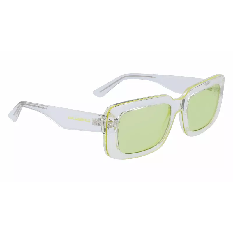 KARL LAGERFELD KL6101S-970 Unisex Akiniai 54/19/140 mm Kvadratinis Acetato Rėmas Polikarbonatiniai Lęšiai UV400