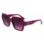 KARL LAGERFELD KL6104SR-501 Moteriški kvadratiniai akiniai nuo saulės juodi/pilki 53mm