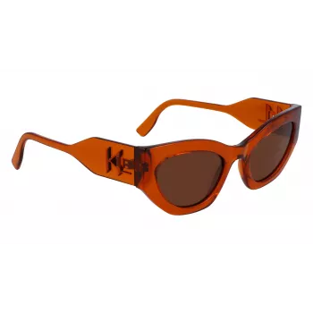 KARL LAGERFELD KL6122S522221 Moteriški akiniai nuo saulės Havana acetato rėmelis rudi lęšiai 52mm