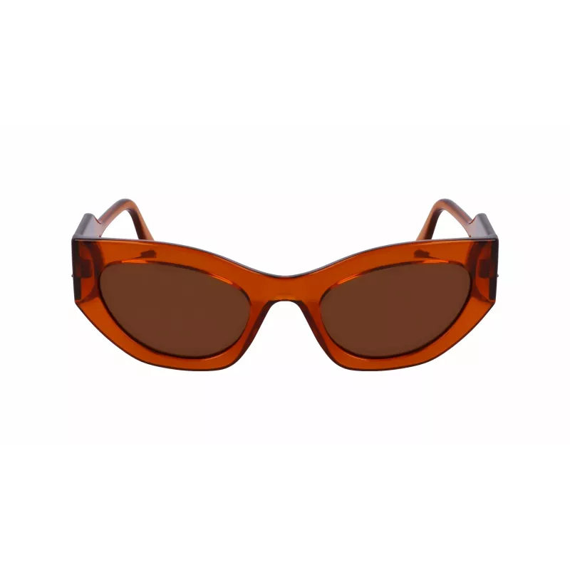 KARL LAGERFELD KL6122S522221 Moteriški akiniai nuo saulės Havana acetato rėmelis rudi lęšiai 52mm