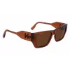 KARL LAGERFELD KL6123S541824 Unisex Akiniai, Blizgantis Juodas Rėmelis, Pilki Lęšiai, 54/18/140 mm