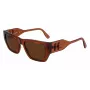 KARL LAGERFELD KL6123S541824 Unisex Akiniai, Blizgantis Juodas Rėmelis, Pilki Lęšiai, 54/18/140 mm