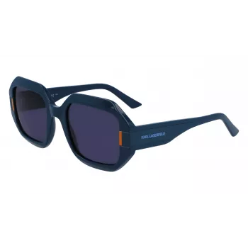 KARL LAGERFELD KL6124S-400 Moteriški Akiniai Nuo Saulės Mėlyni 53mm