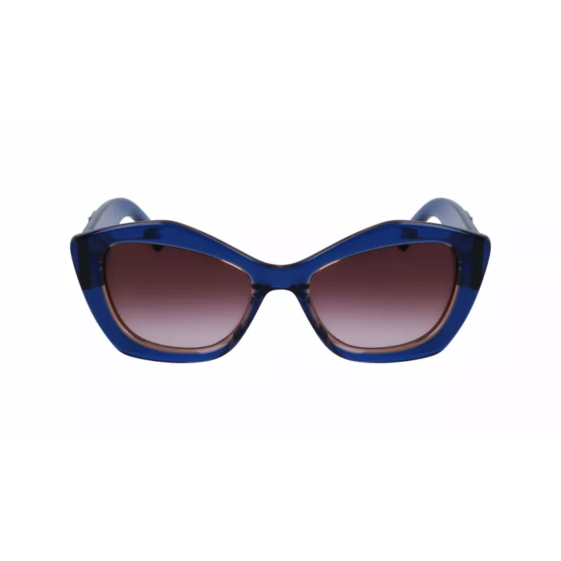 KARL LAGERFELD KL6127S521842 Moteriški Akiniai nuo Saulės – Juodas Rėmelis, Pilki Gradientiniai Lęšiai, 52 mm